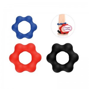 Horký prodej mužů sexuální hračky penis prsten kohouta pro muže masturbace (šest korálků)